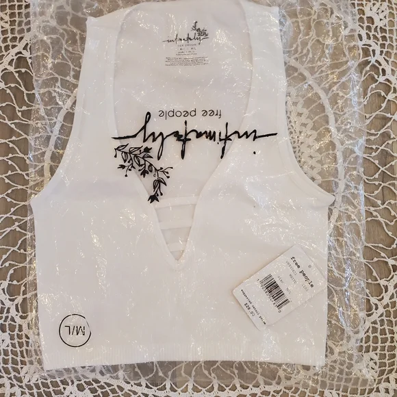 FREE PEOPLE | Strapped In Seamless Ribbed Brami Crop Top - Picture 9 of 9